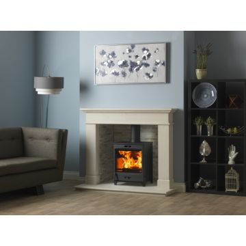 Fireline FQ8 8kW Multifuel Stove with Modern door