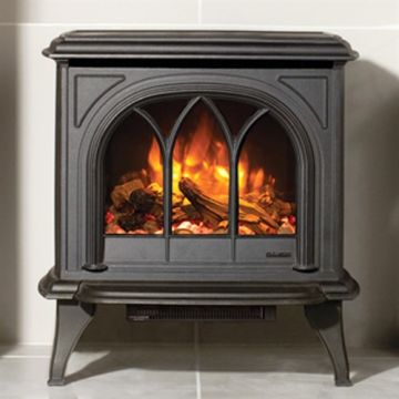 Gazco Huntingdon 30 Electric Stove with Tracery Door