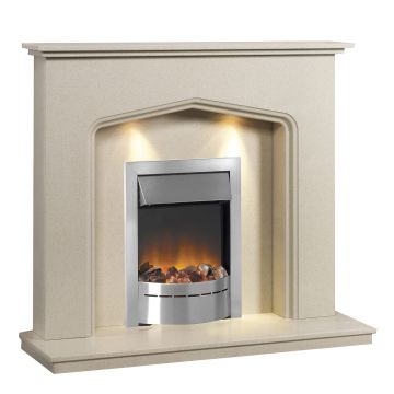 Caterham Atlanta 48 Inch Fireplace - Beige Marfil