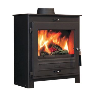 Portway No 2 SQ07 Smoke Exempt Multifuel Stove - Matte Black