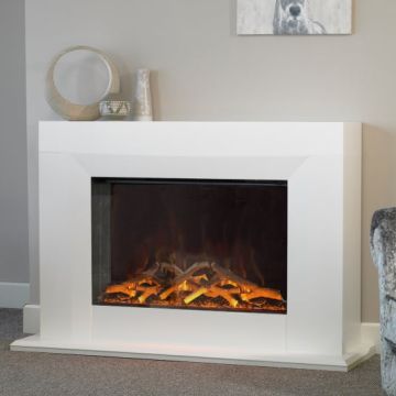 Ex-Display Evonic Kibo White Electric Fire Suite