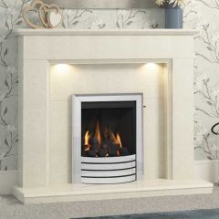 FLARE Collection By Be Modern Madalyn Marble Fireplace Suite