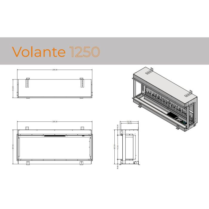 Evonic Volante 1250 Electric Fire
