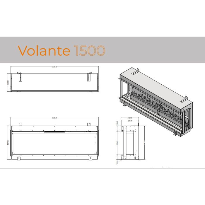 Evonic Volante 1500 Electric Fire