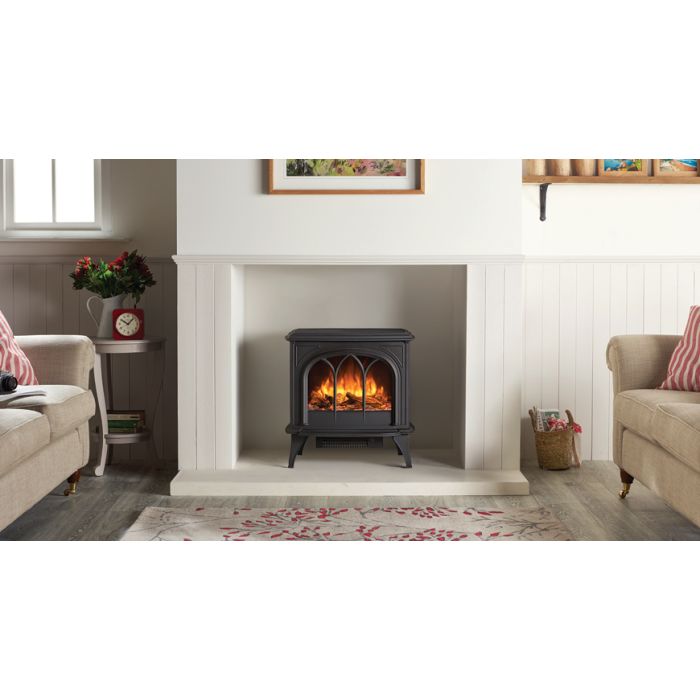 Gazco Huntingdon 30 Electric Stove with Tracery Door