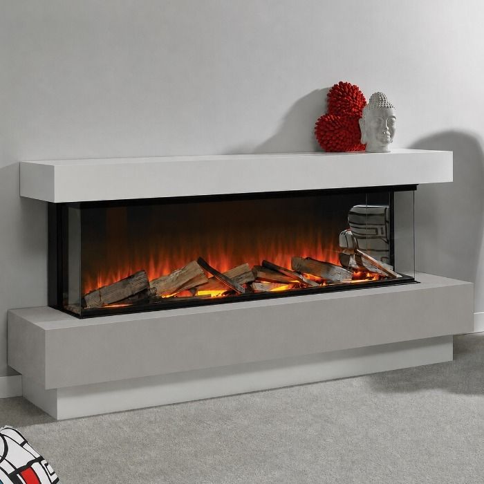 Evonic Vanquish E-lectra Freestanding fireplace suite