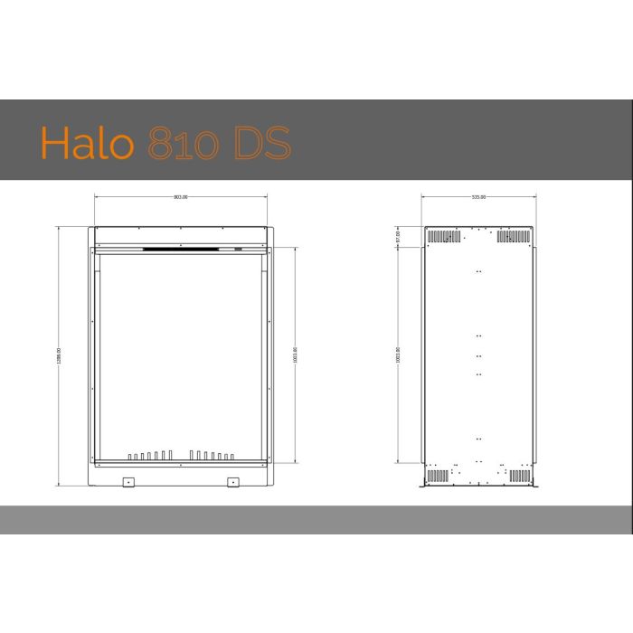 Evonic Halo 810 DS Electric Fire