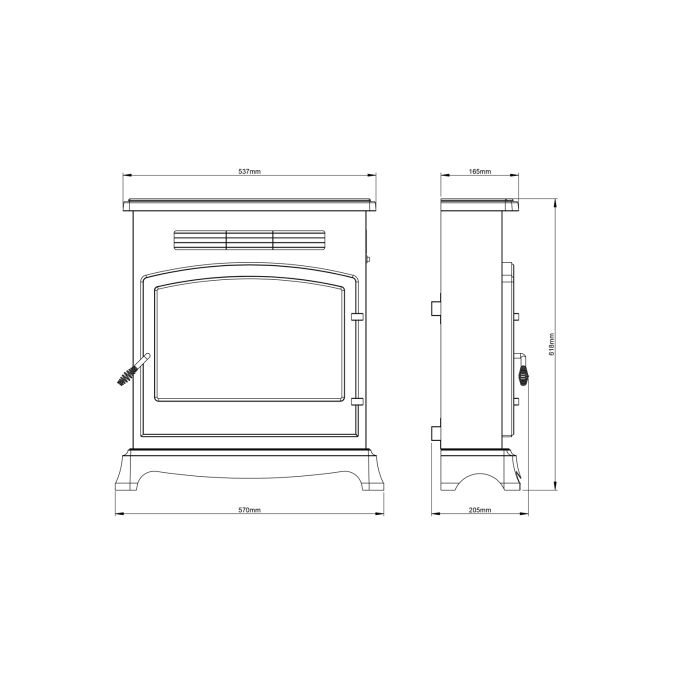 FLARE Collection By Be Modern Elstow Inset Electric Stove