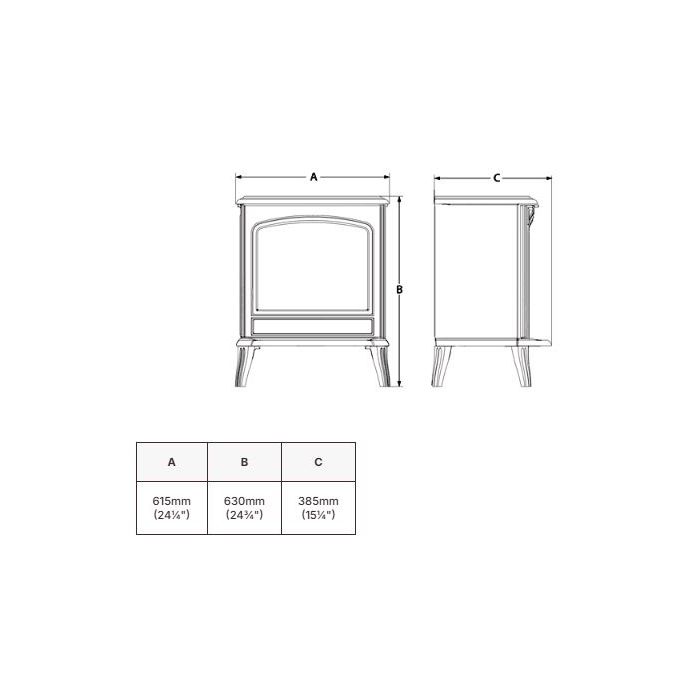 Ekofires 6030 Flueless Gas Stove