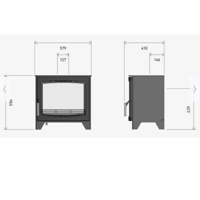 Parkray Aspect 7G Conventional Flue Gas Stove