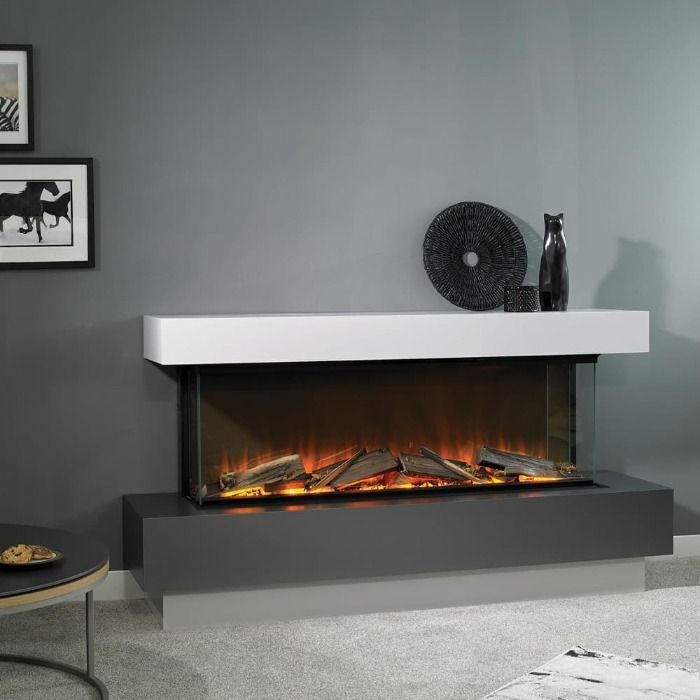 Evonic Vanquish E-lectra Freestanding fireplace suite