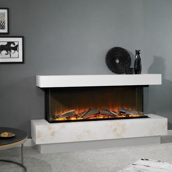 Evonic Vanquish E-lectra Freestanding fireplace suite