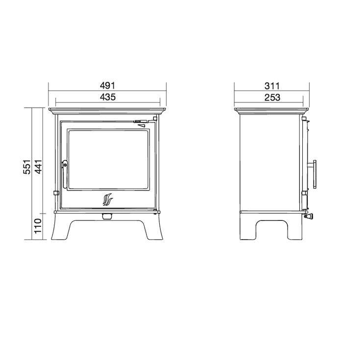 ACR Malvern II Multi-Fuel Stove