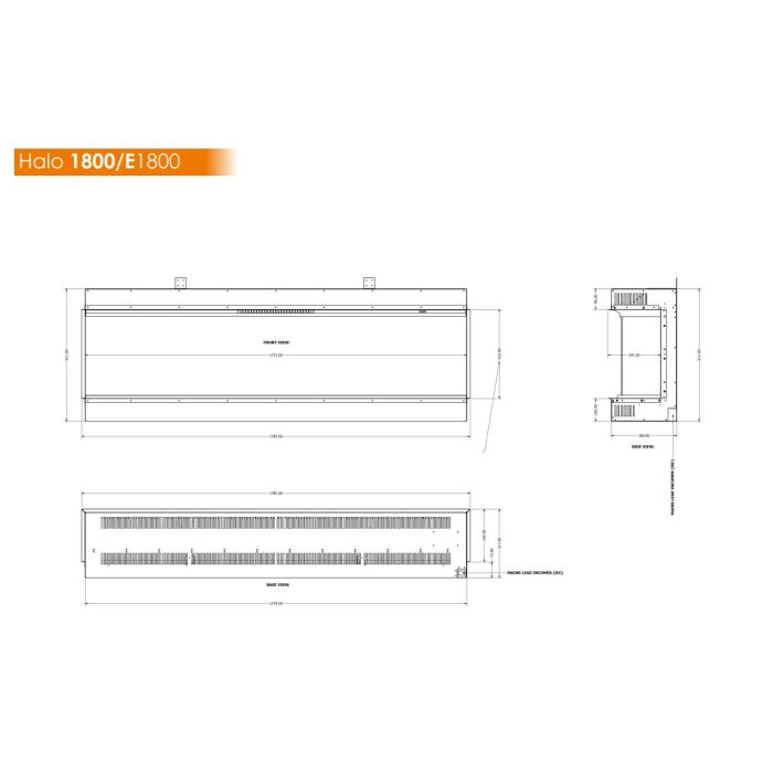 Evonic Halo 1800 Electric Fire