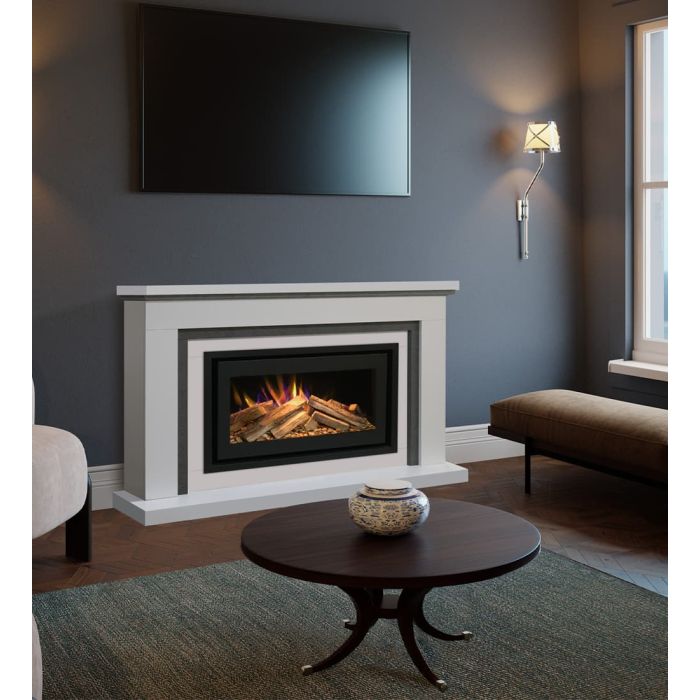 Evonic Astwood Freestanding Electric Fireplace Suite