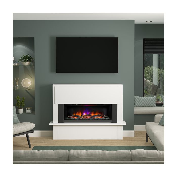 FLARE Collection by Be Modern Fairview Electric Fireplace Suite