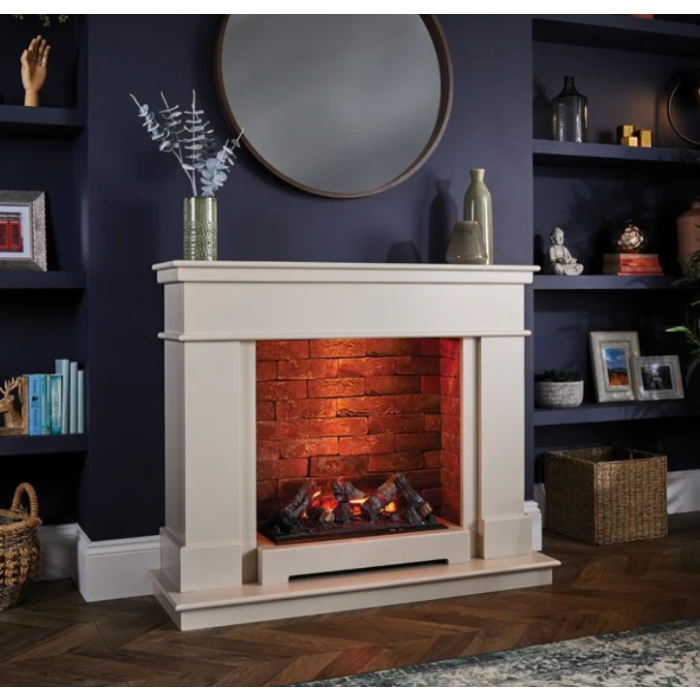 Katell Vittoria 46" Italia Optimyst Electric Fireplace Suite