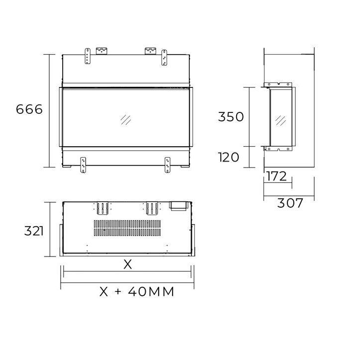 Dimplex Vivente Plus 100 Electric Fire