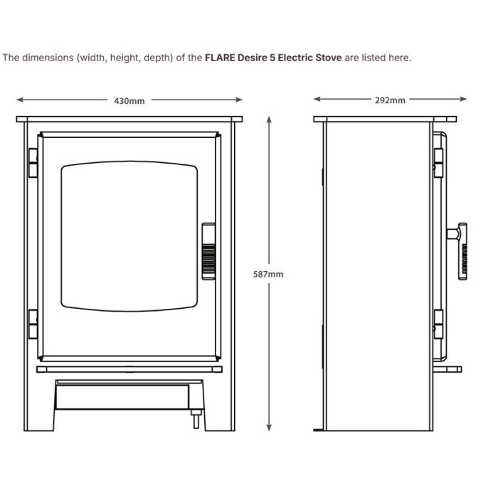 FLARE Desire 5 Electric Stove