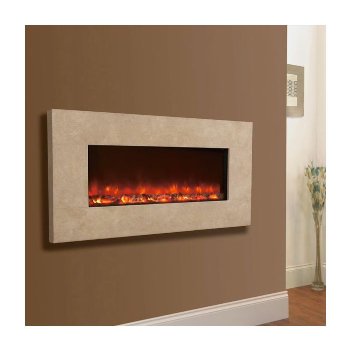 Celsi Electriflame XD Travertine Wall-Mounted Electric Fire