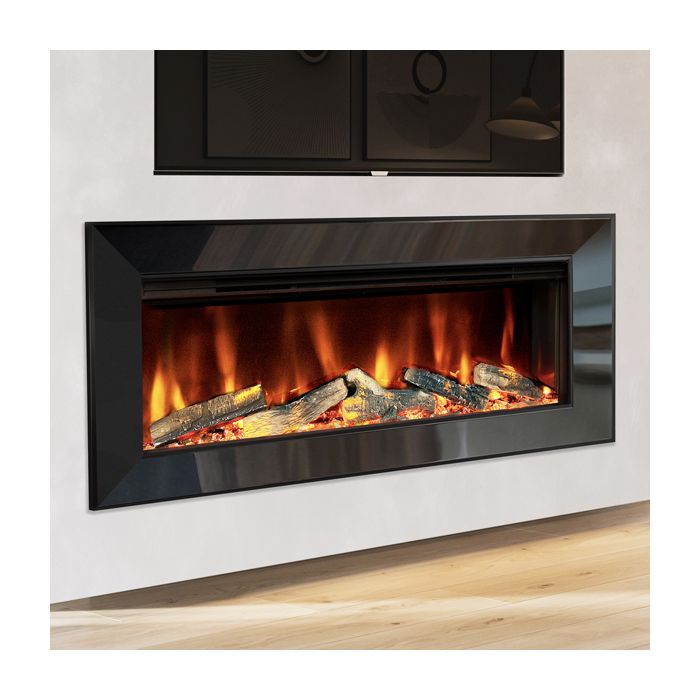 Celsi Electriflame VR Commodus S-1000 with Black Nickel Fascia Electric Fire