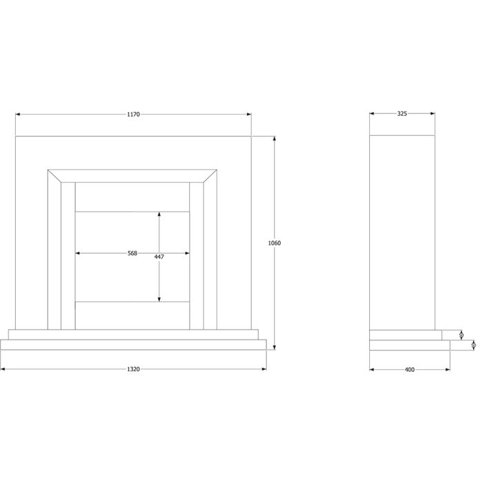 Celsi DLX Navarro 600 Electric Fireplace Suite