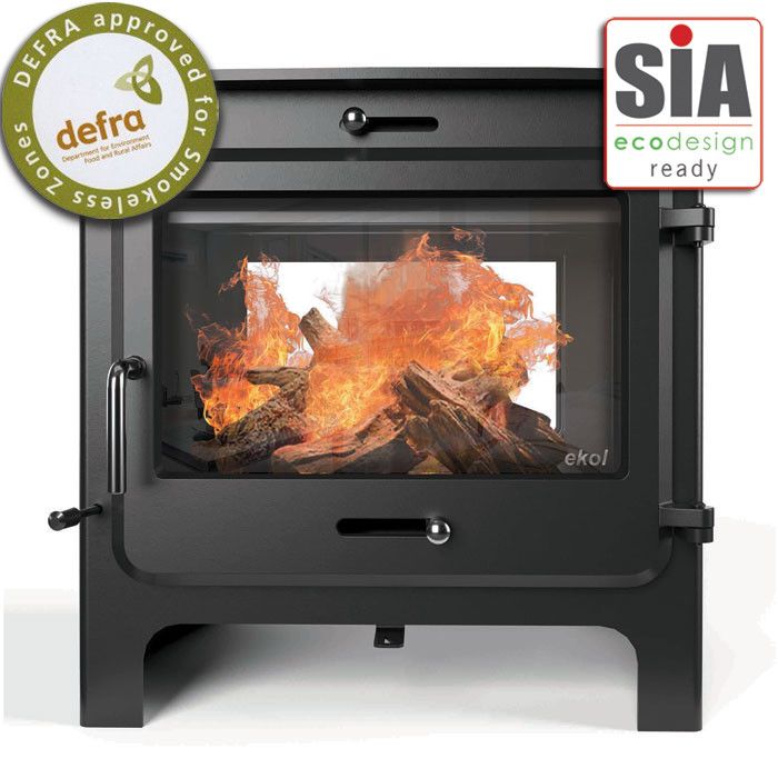 Ekol Clarity Double Sided Multi-Fuel / Wood Burning Stove