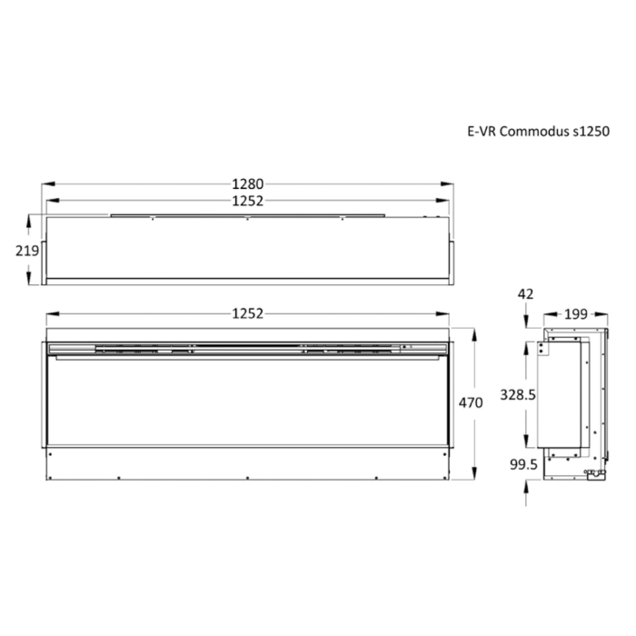 Celsi Electriflame VR Commodus S-1250 Electric Fire
