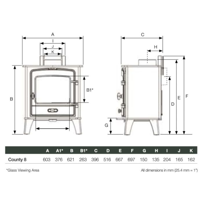 Stovax County 8 Woodburning Stove