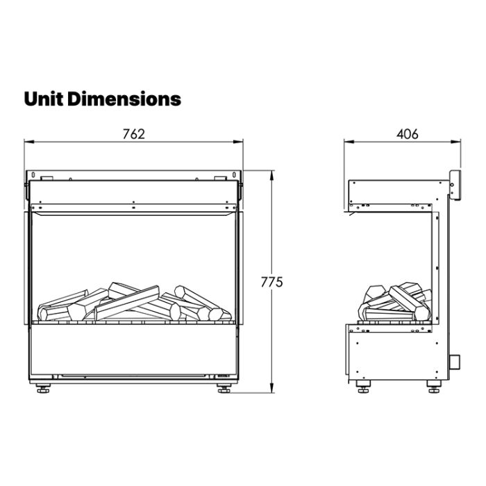 Dimplex 3 Step Multi Optimyst Electric Fire