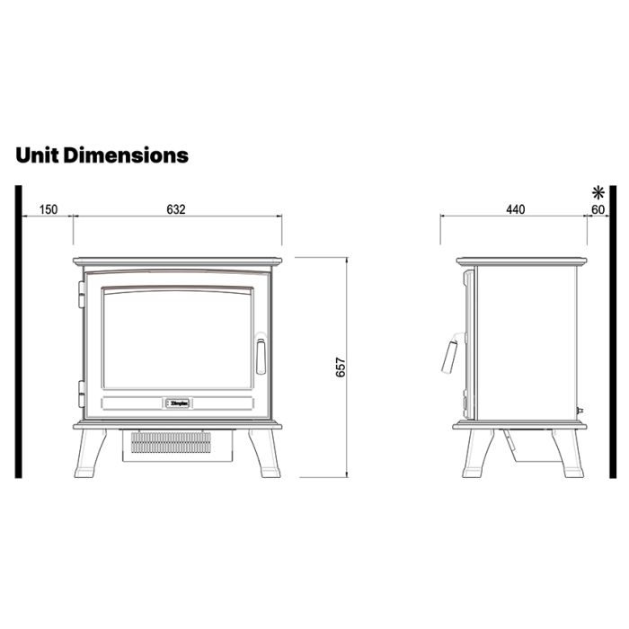 Dimplex Belgravia Opti-V Electric Stove