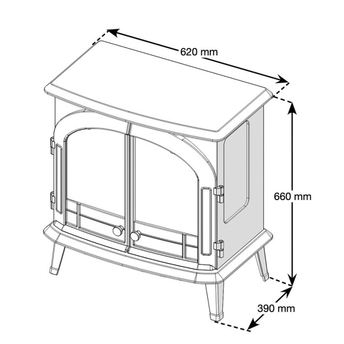 Dimplex Emberly Optiflame 3-Sided Electric Stove