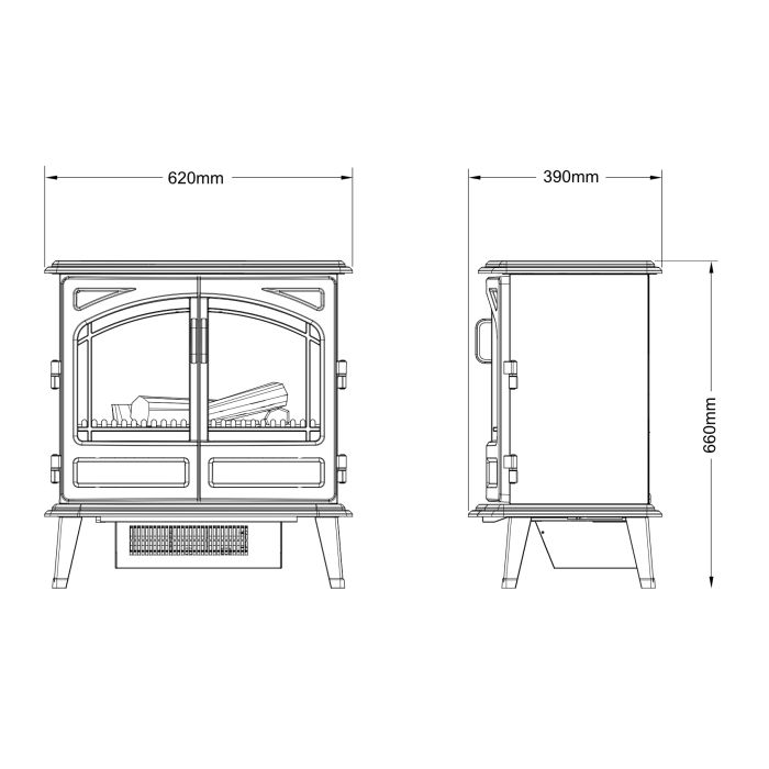 Dimplex Fortrose Optimyst Electric Stove
