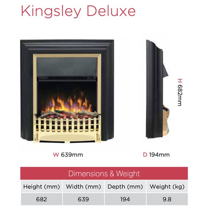 Dimplex Optiflame Kingsley Deluxe