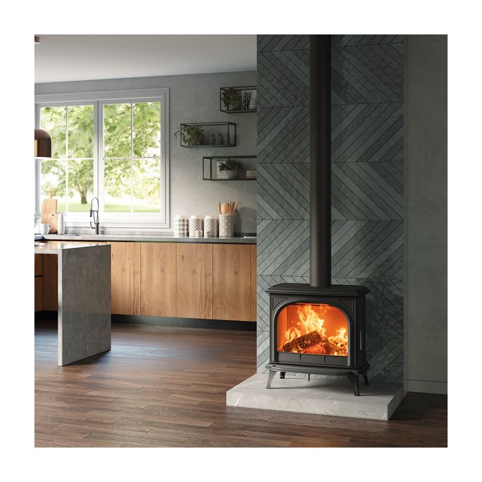 Stovax Huntingdon 40 Eco Wood Burning Stove with Clear Door