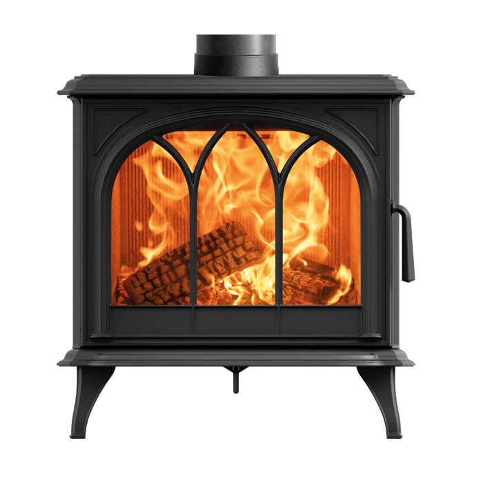 Stovax Huntingdon 40 Eco Wood Burning Stove with Tracery Door