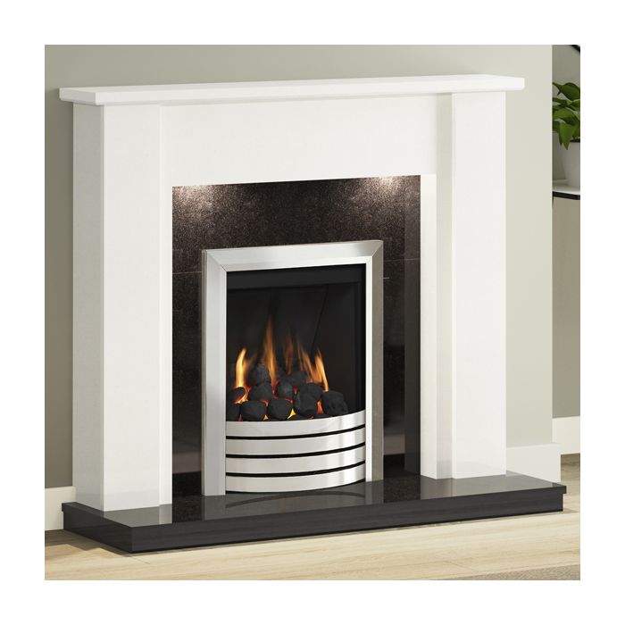FLARE Collection by Be Modern Elda Marble Fireplace