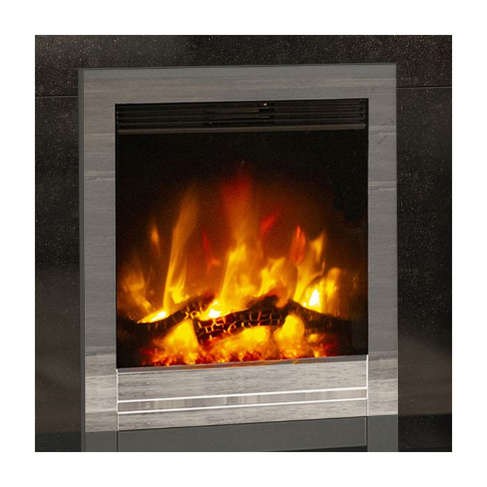 FLARE Collection by Be Modern Elda Marble Electric Fireplace Suite