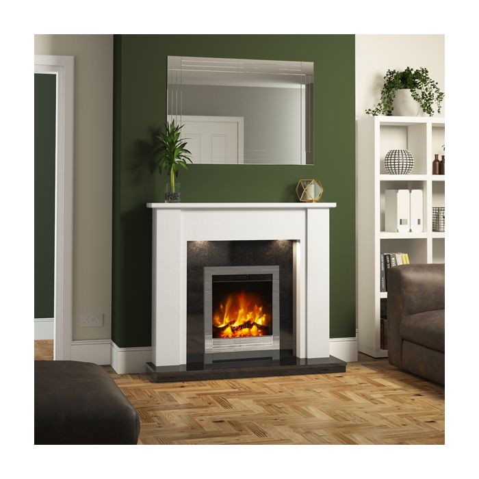 FLARE Collection by Be Modern Elda Marble Fireplace