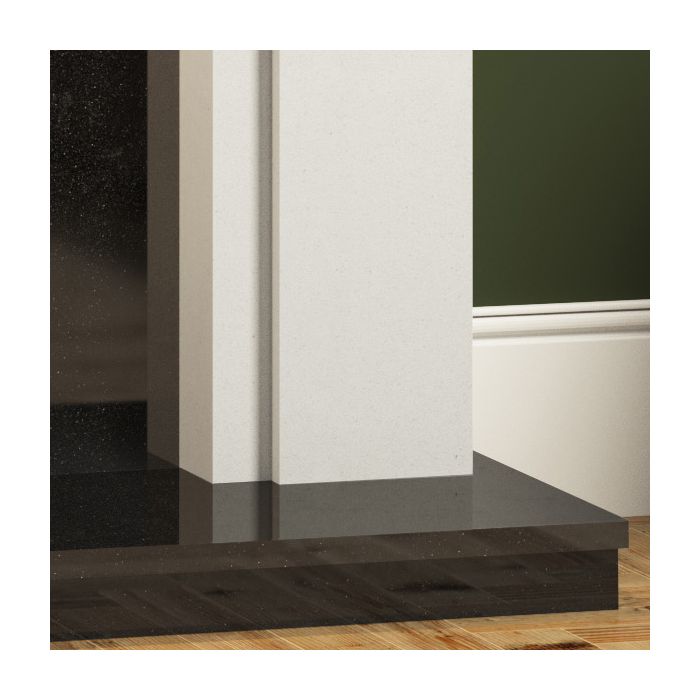 FLARE Collection by Be Modern Elda Marble Electric Fireplace Suite