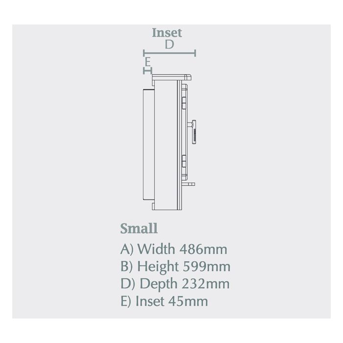 FLARE Collection by Be Modern Beacon Inset Electric Stove - Small