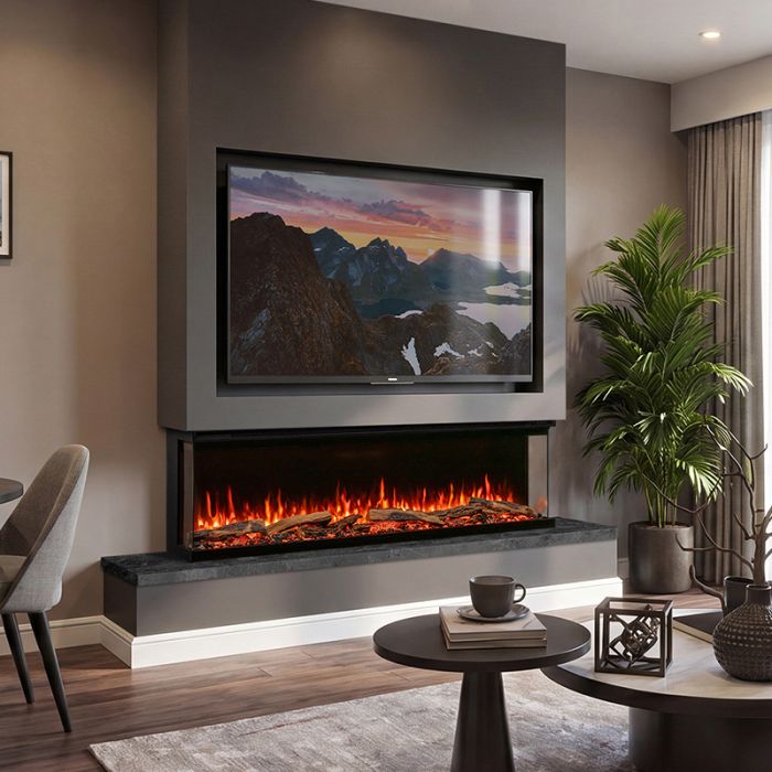 FireFX Atmos Versa 135W 3-Sided Electric Fire