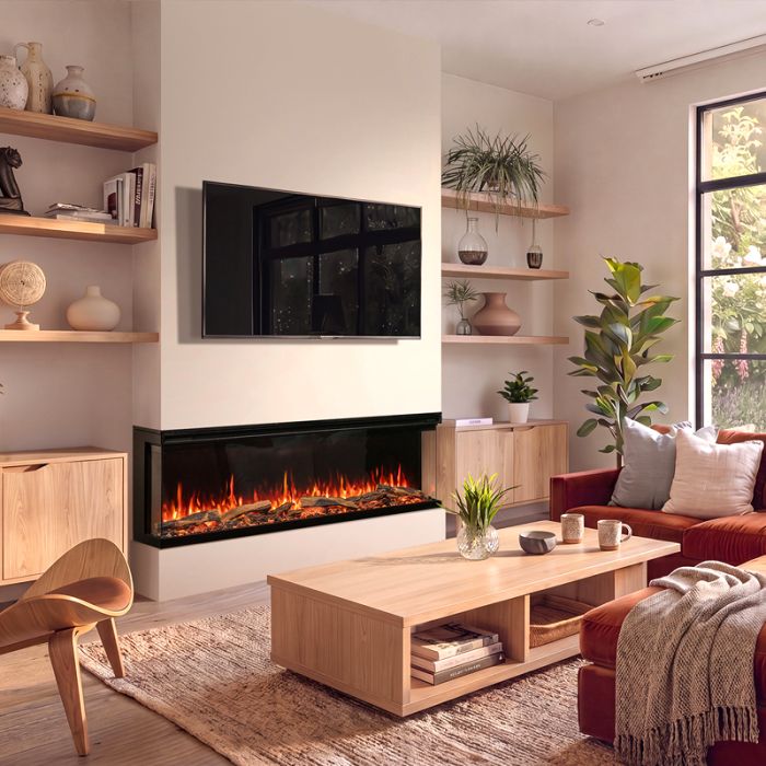 FireFX Atmos Versa 165W 3-Sided Electric Fire