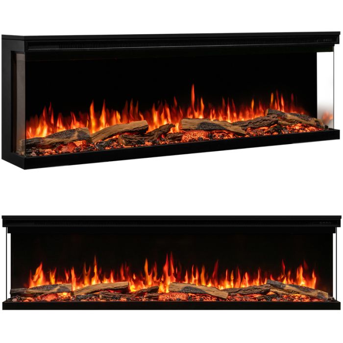 FireFX Atmos Versa 165W 3-Sided Electric Fire