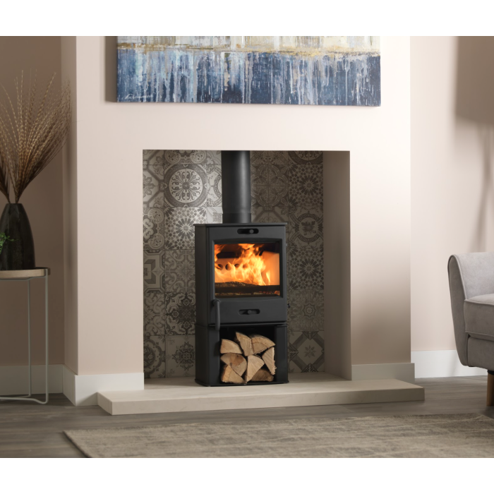 Fireline FQ5 Multifuel Stove with Modern Door
