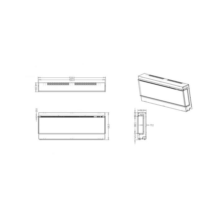 Firez 1500 Slimline Electric Fire