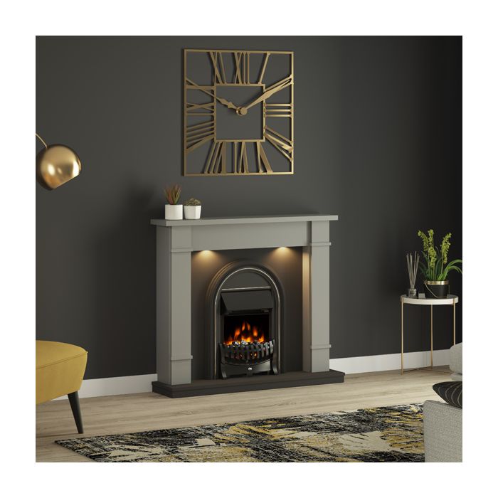 FLARE Collection by Be Modern Broadwell Electric Fireplace Suite