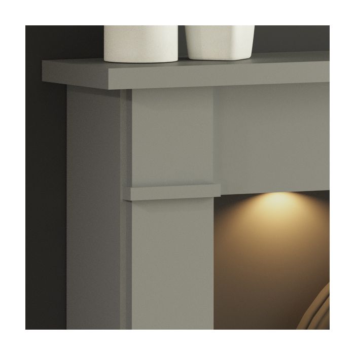 FLARE Collection by Be Modern Broadwell Electric Fireplace Suite