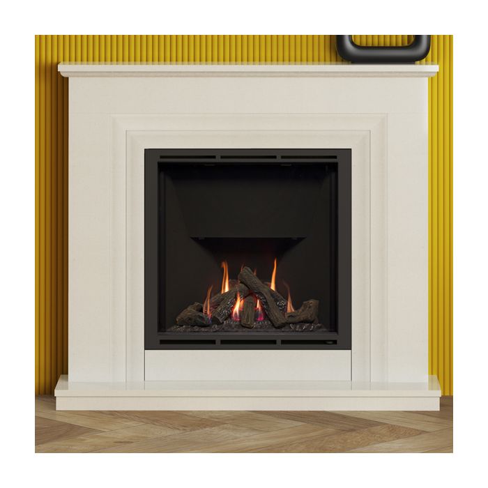 FLARE Collection by Be Modern Greenwood 900 Marble Gas Fireplace Suite