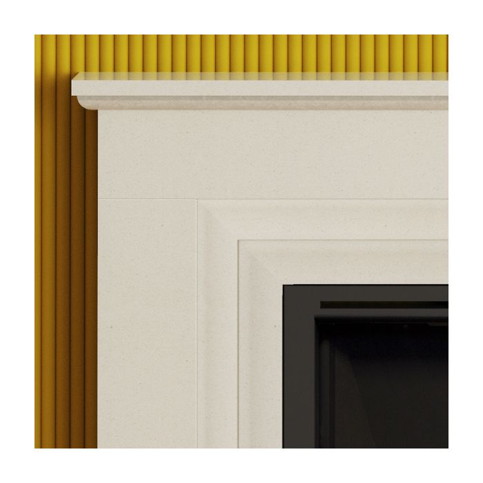 FLARE Collection by Be Modern Greenwood 900 Marble Gas Fireplace Suite